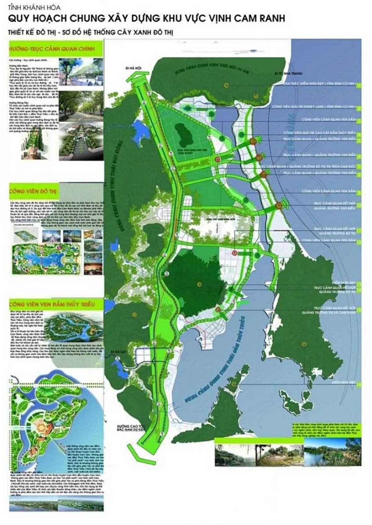 Mặt bằng tiện ích Dự án khu đô thị ven vịnh Cam Ranh